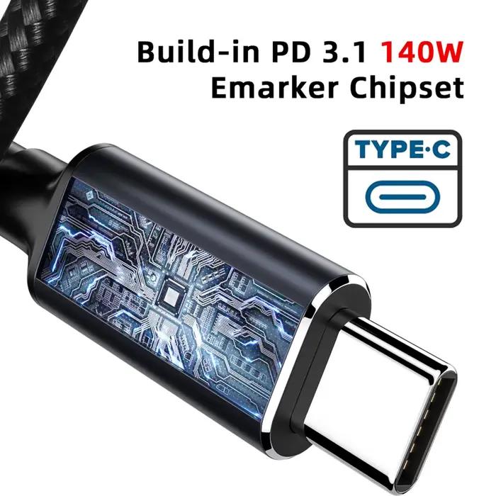 Type C entrée USB-C à sortie DC 5.5*2.1mm 20V puissance 100W 135W 140W 65W câble de charge 1.8m pour ordinateur portable