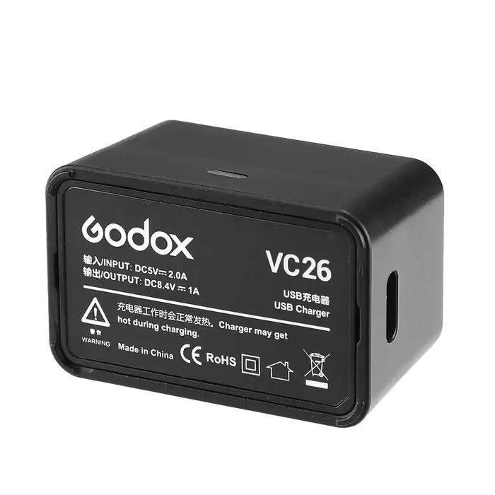 Godox Original VC26 Chargeur USB/VC-26T AC Multi
