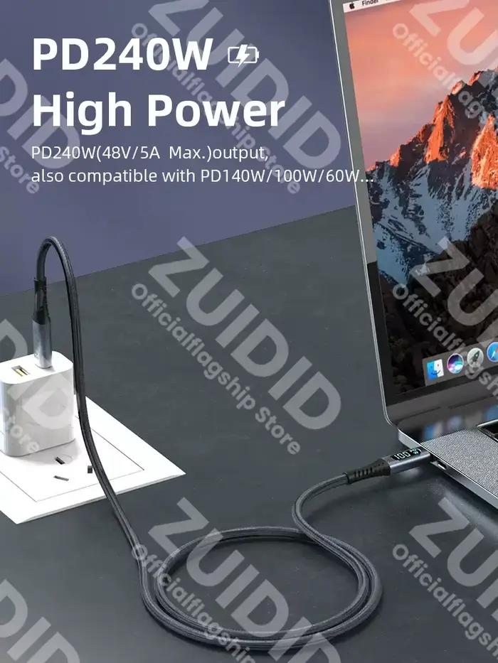 Câble USB4.0 40Gbps Type C à C PD3.1 240W