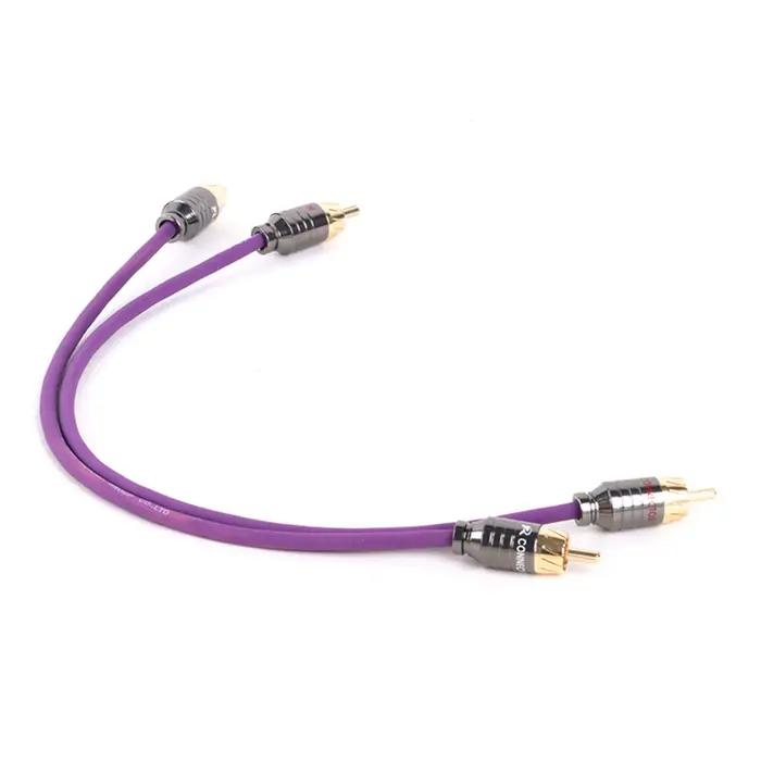 Câble RCA mâle à mâle pour home cinéma, amplificateur DVD, TV, connecteur plaqué or, 2 RCA vers 2 RCA, 0.3m-20m, 1 Paire pour microphone mixer et système audio professionnels