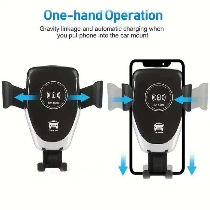 Chargeur sans fil voiture rapide pour iPhone 15 14 13 12 11 Pro XS Max XR Samsung Xiaomi support de voiture 30W sécurisé et facile à utiliser
