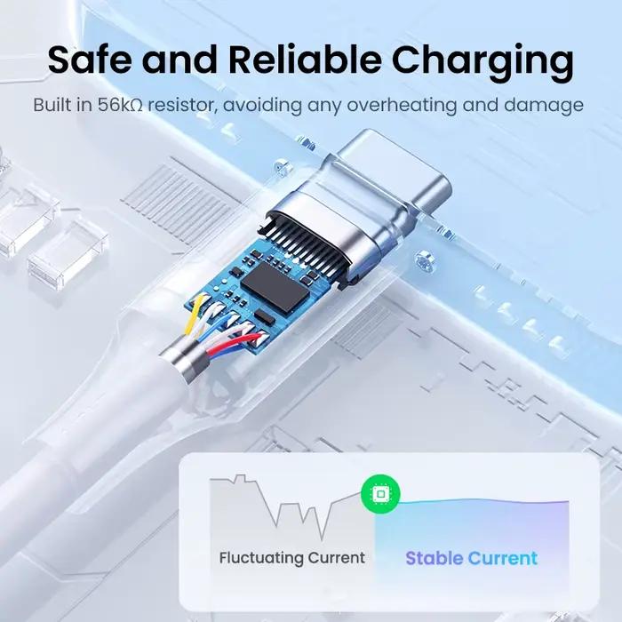 Câble USB Type-C 3A pour Recharge Rapide et Transfert de Données