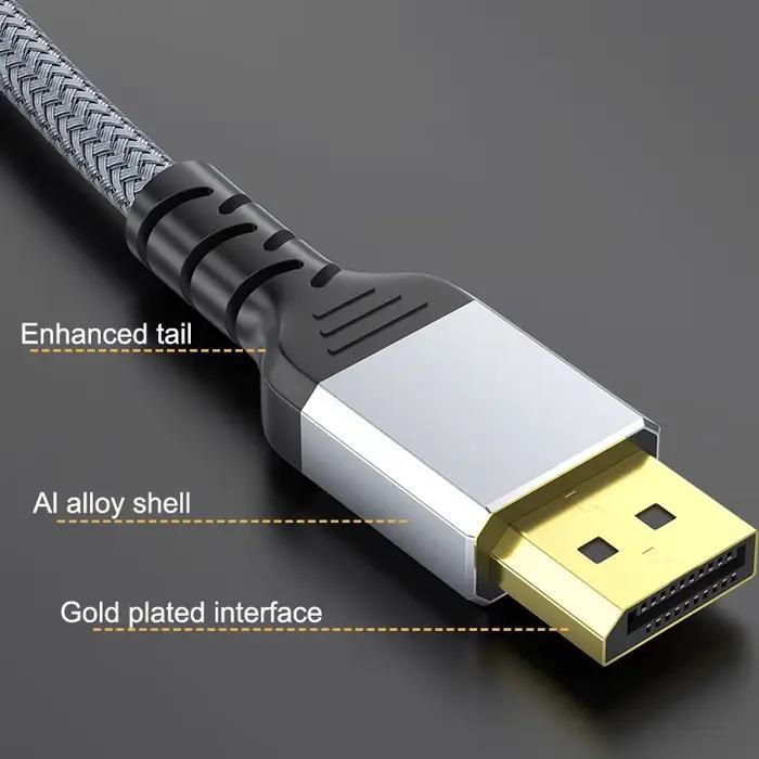 DP1.4 8K 60Hz câble Displayport 2m 1m 1 4