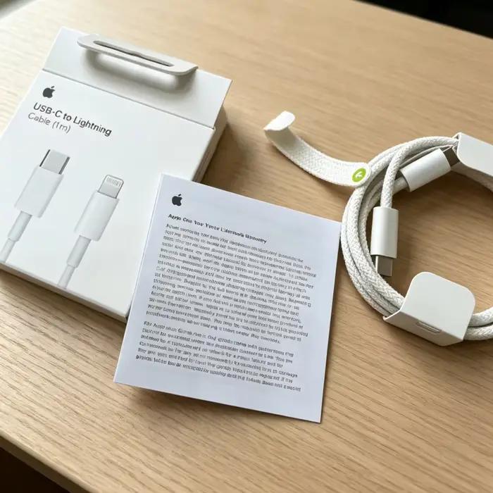 Câble de charge USB-C vers Lightning tressé 60W 1M à charge rapide pour iPhone 17 16 15 14 13 12 11 Pro Max Plus Air – Limité à 1000 unités