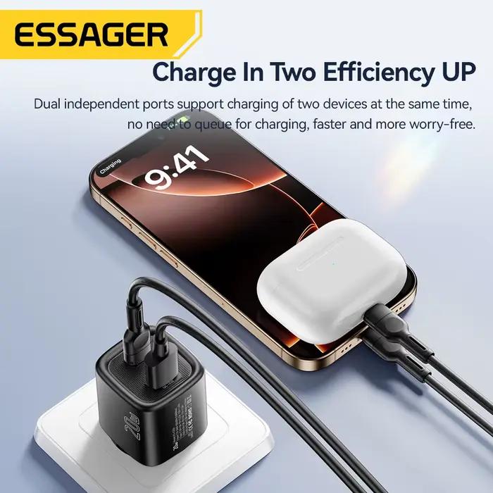 Essager 20W USB C chargeur Portable Type C