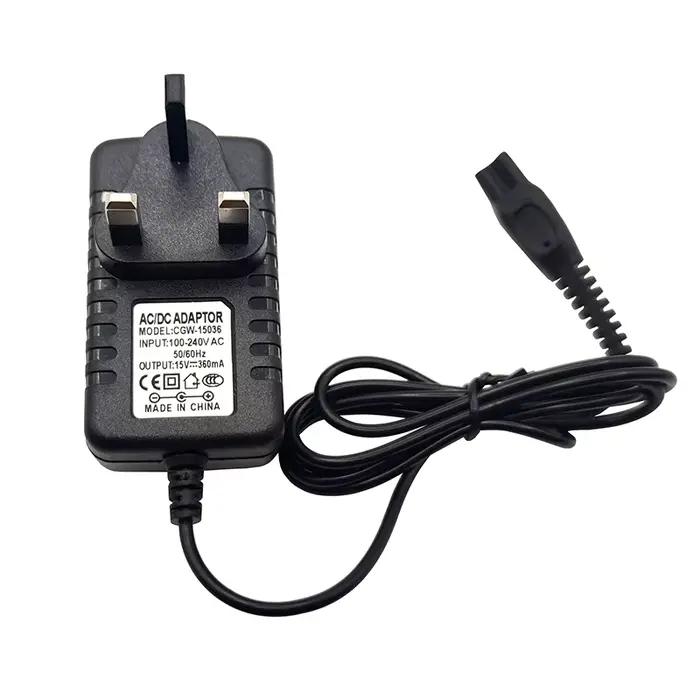 Chargeur de remplacement 15V pour tondeuse à cheveux Philips MG7720 MG7790 BT9290 BT9295 QG3398 QG3364 QG3371