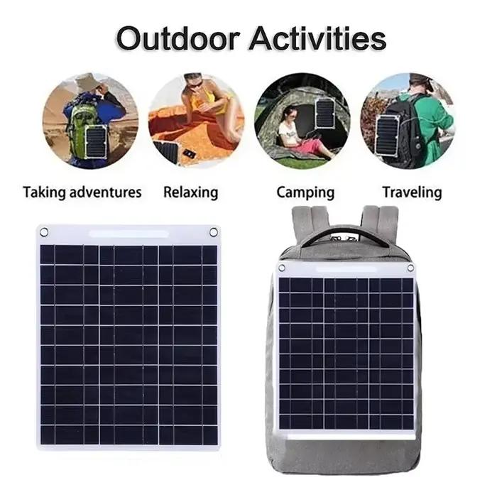 Chargeur solaire 100W avec deux ports USB