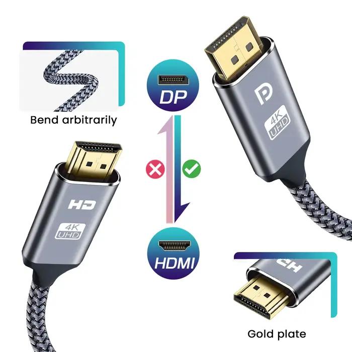 Câble compatible DisplayPort vers HDMI
