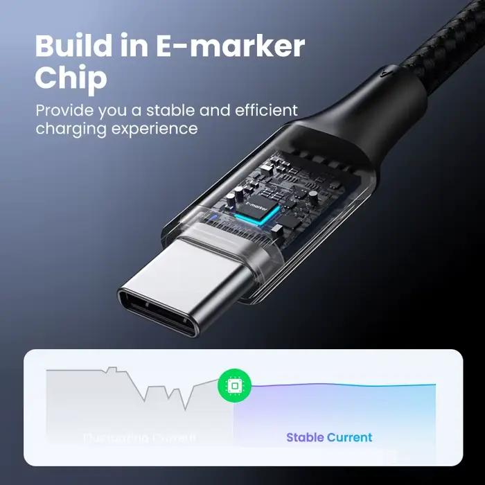 UGREEN 100W USB C vers USB C câble de chargement pour iPhone 17 16 MacBook Air iPad Samsung S25 5A QC4.0