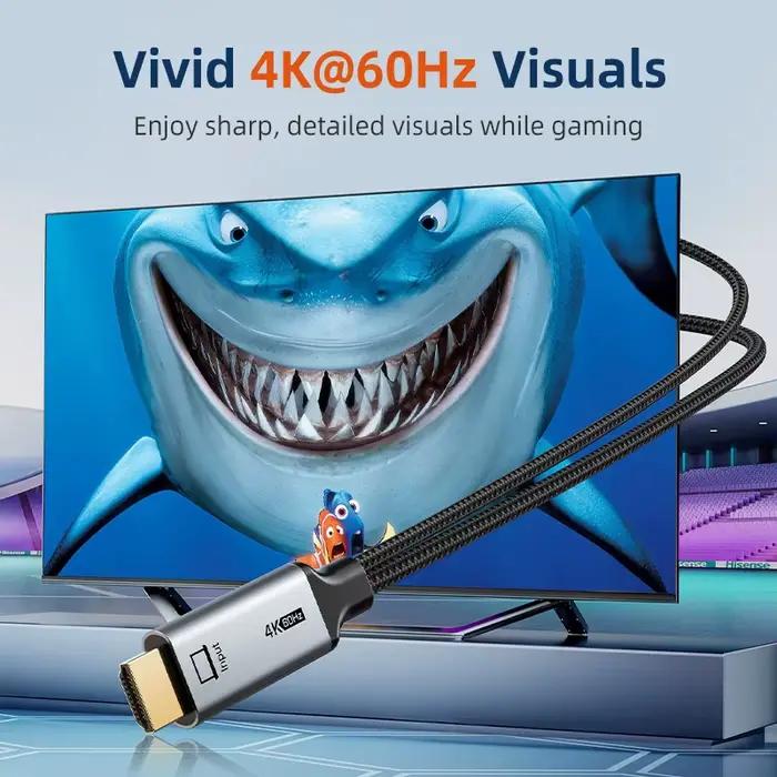 CABLETIME Câble HDMI actif 4K60Hz vers USB-C avec alimentation USB pour console de jeu Nintendo Switch PS3/4/5 Xreal