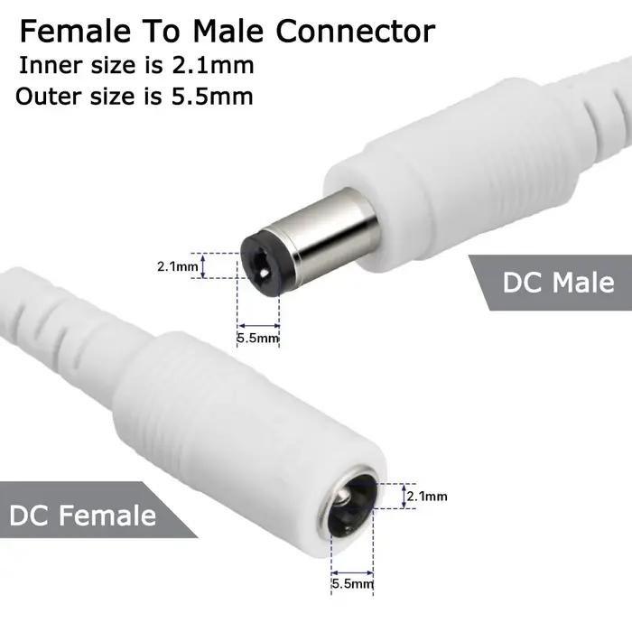 Câble d'alimentation d'extension DC 12V