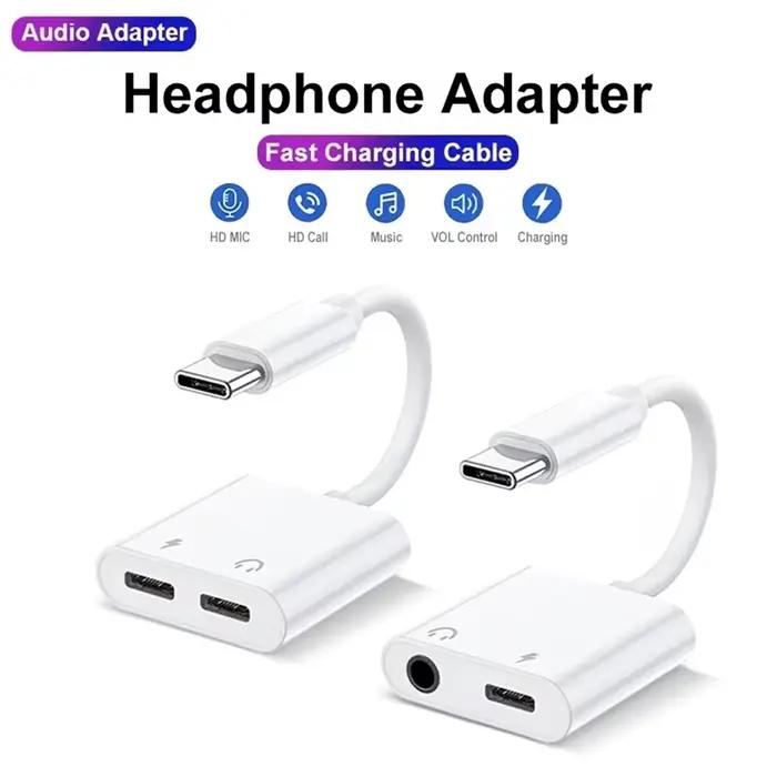 Câble de charge et adaptateur audio 2 en 1 Lightning vers prise jack 3