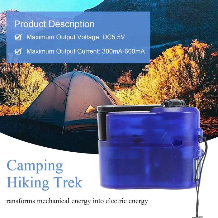 Excellent! Dynamo à manivelle d'urgence USB pour chargeur universel