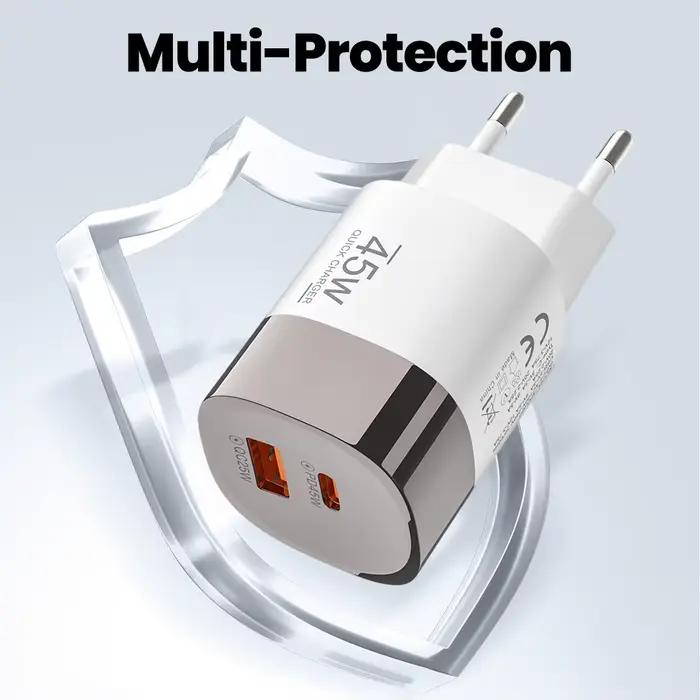 Chargeur USB Type C double port
