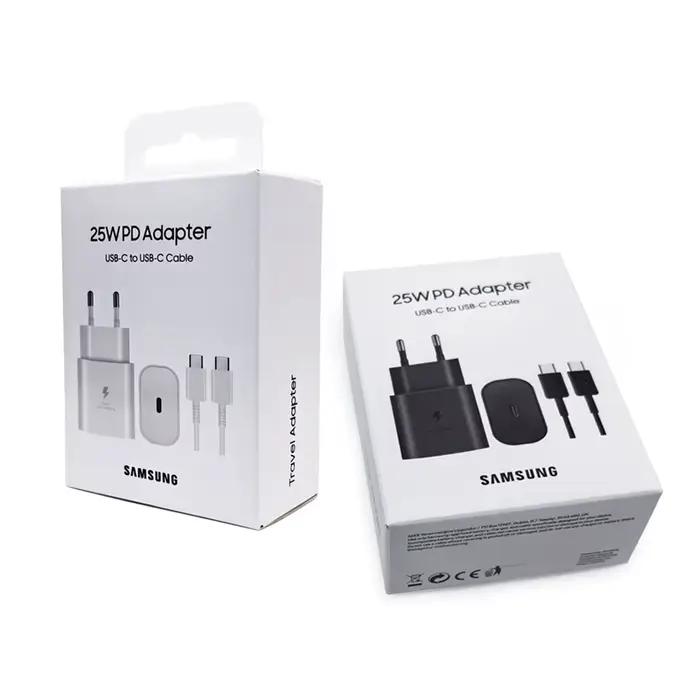 Chargeur super rapide 25W pour Samsung Galaxy S24 FE S24 Ultra S23 S22 Flip compatibles Galaxy A55 A35 A15 A06 occasions spéciales