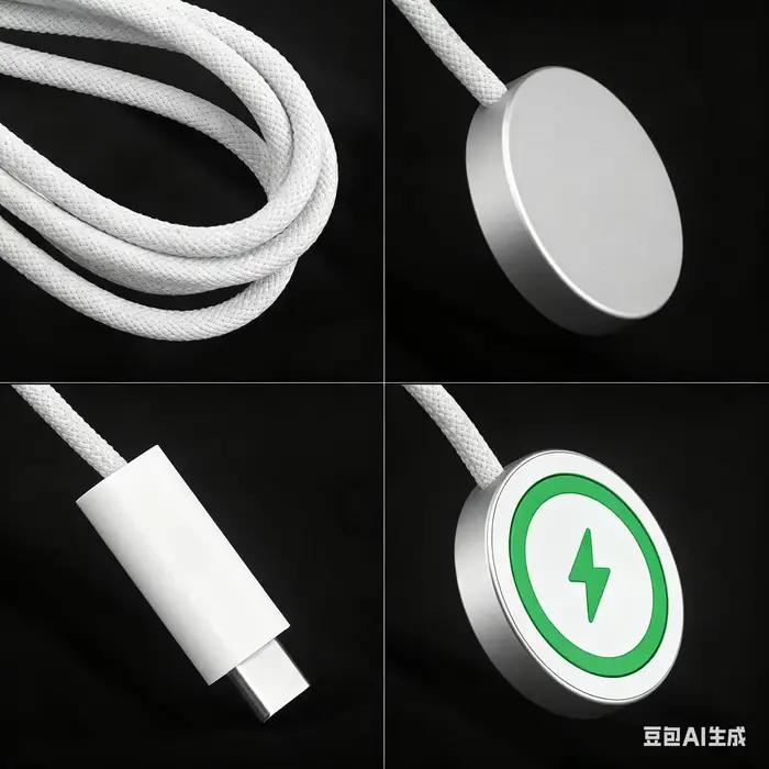 Cordon de chargeur USB C Compatible pour Apple Watch câble de chargement de montre magnétique