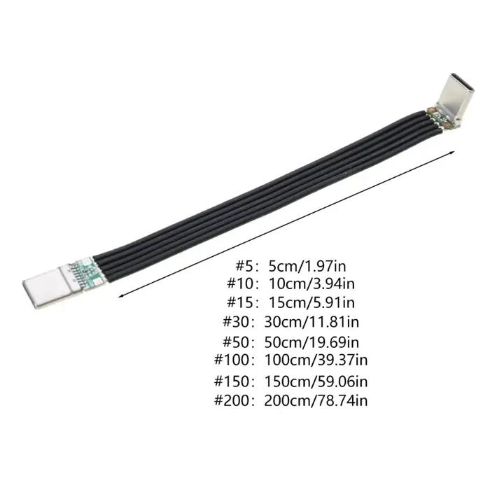 Câble USB C Type C fin et flexible 20W pour smartphones tablettes consoles données et recharge rapide occasions spéciales