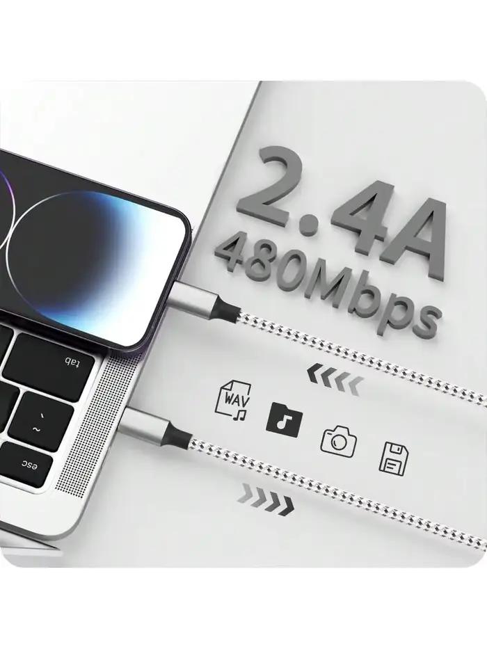 Câble USB-C vers Lightning certifié MFi charge rapide compatible iPhone 14 13 12 11 Pro Max XR XS X 8 occasions quotidiennes professionnelles