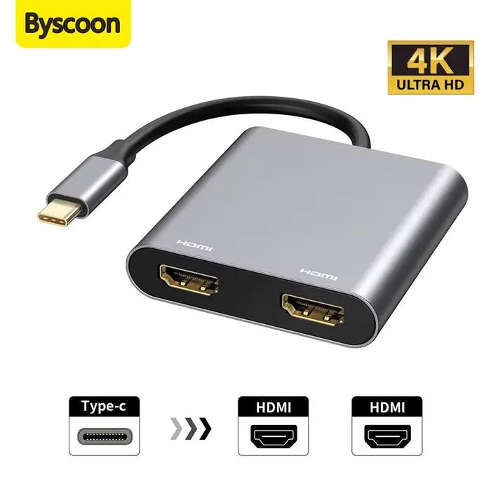 Adaptateur USB C vers double HDMI