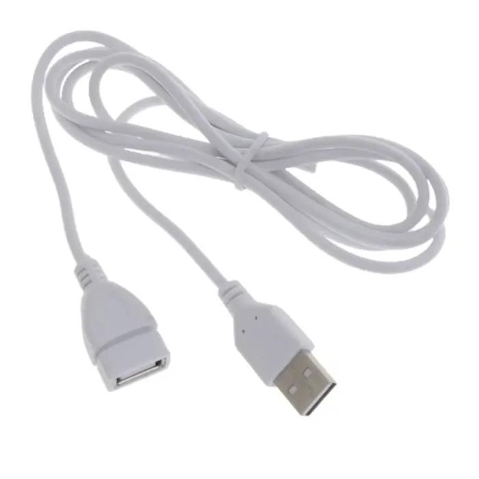 Câble d'extension USB blanc mâle vers femelle 150 cm pour appareils intelligents usage quotidien