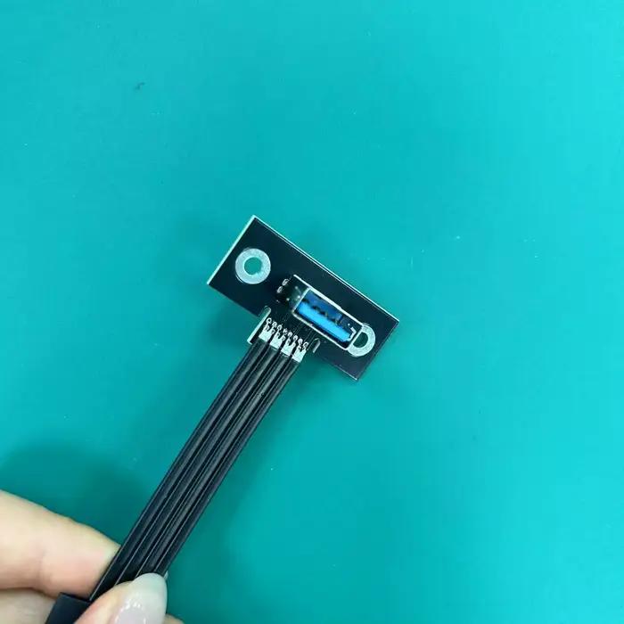 ADTLINK USB 3.1 type-c vers USB-A câble blindé d'extension plate 10G/bps coudé droit mâle femelle FPC FPV cordon de photographie aérienne