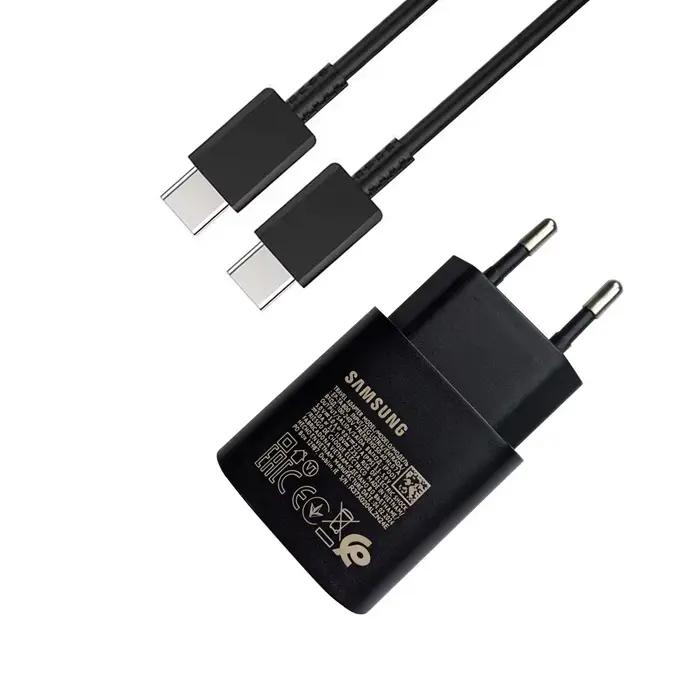Chargeur super rapide 25W pour Samsung Galaxy S24 FE S24 Ultra S23 S22 Flip compatibles Galaxy A55 A35 A15 A06 occasions spéciales