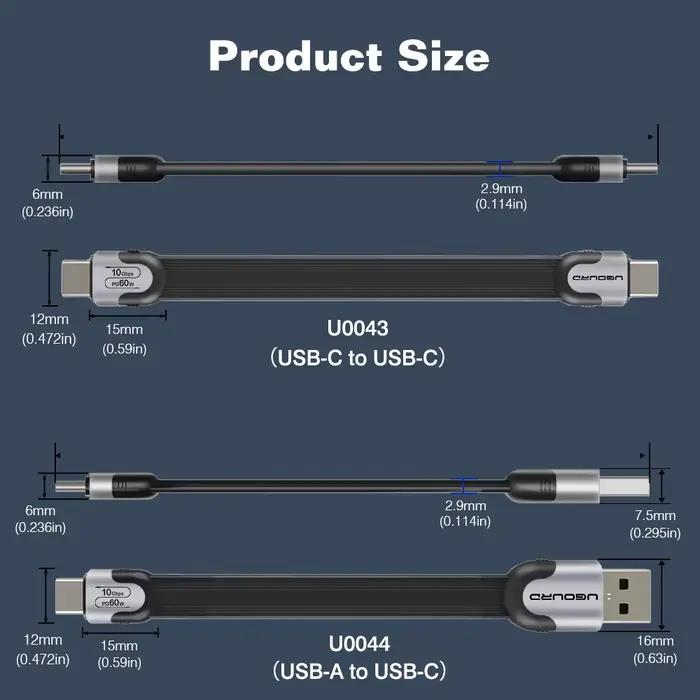 UGOURD Câble USB A vers Type C 10 Gbps