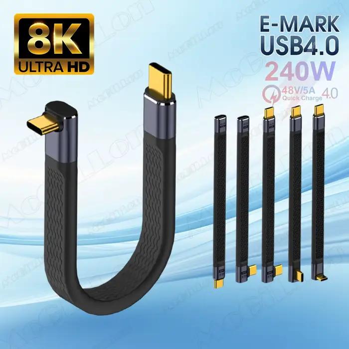 Câble coudé USB 4.0 Gen3 40Gbps FPC