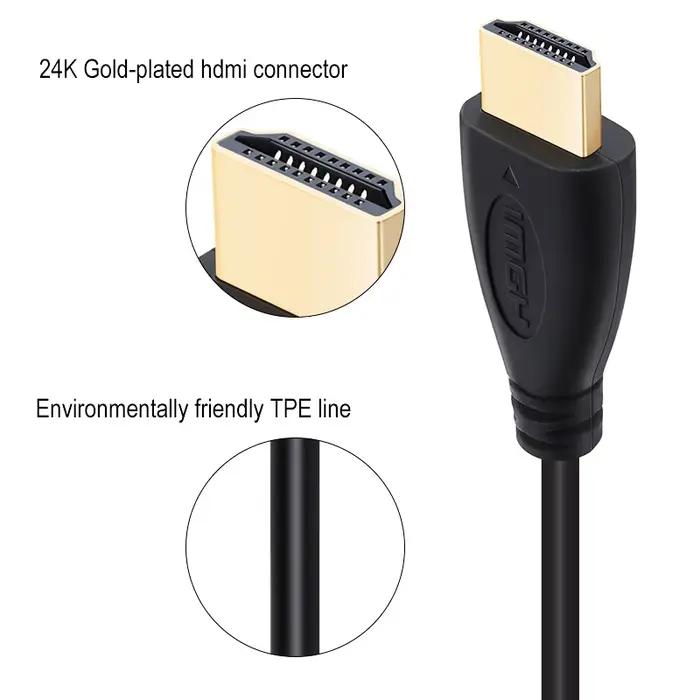 Câble HDMI de haute qualité compatible HDMI 1.4 pour PS3 TV DVD XBOX PC Pro Compatibilité Audio Visuel Occasions Spéciales