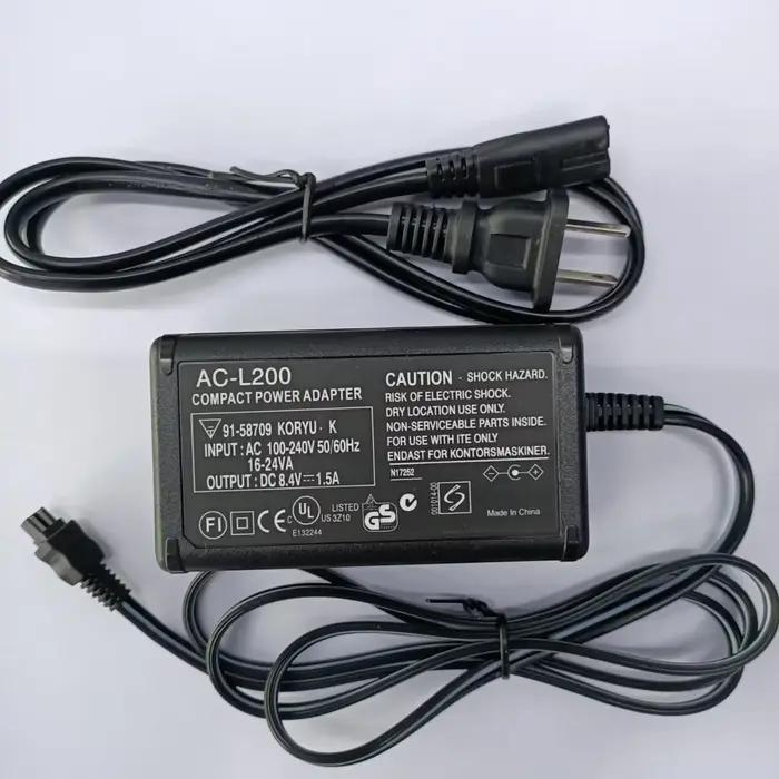 Chargeur adaptateur secteur AC-L200 pour Sony Handycam DCR-SX60