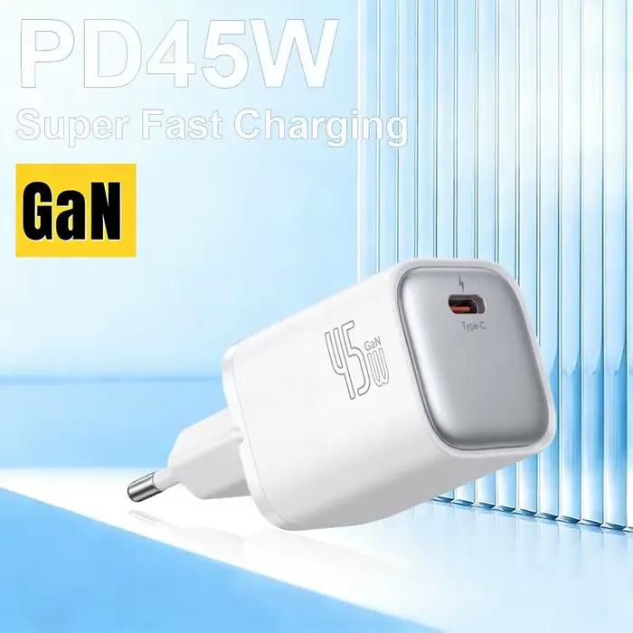 Chargeur GaN 45W pour iPhone 17 16 15 Pro Max
