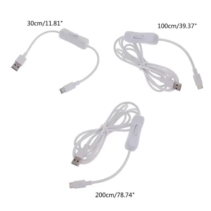 Câble données type-c vers USB avec interrupteur d'alimentation