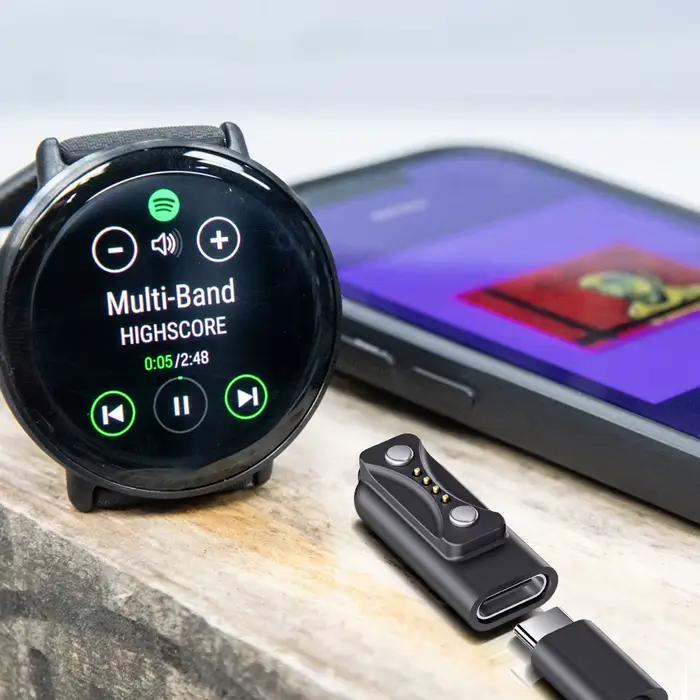 Câble de chargement USB C 1M pour Polar Vantage M3 V3 Compatible ABS PVC Nylon Noir Blanc Bleu Rouge Smartwatch Charge Rapide
