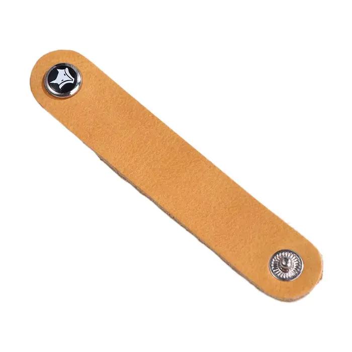 Enrouleur de Câble USB en Cuir de Vache, Support de Rangement pour Écouteurs