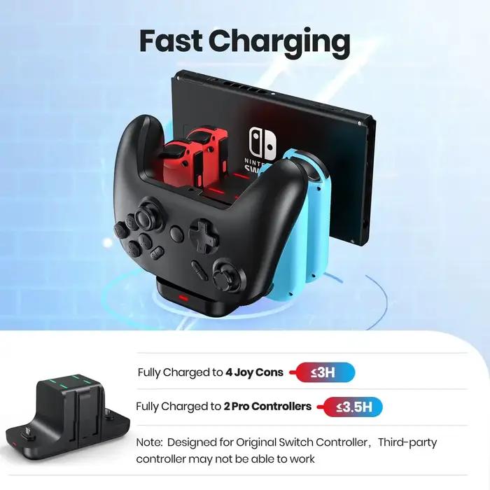 Station de charge 6 en 1 pour Switch