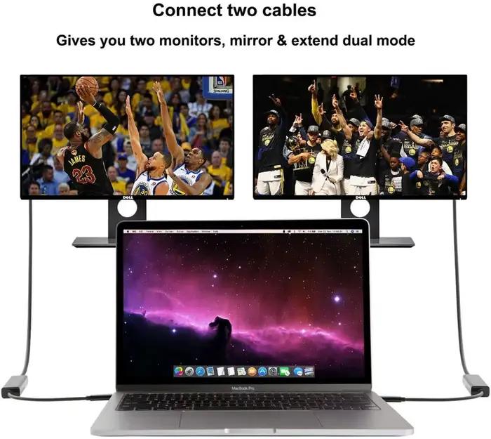 Câble vidéo USB C vers DVI Type C vers DVI D 24 + 1, adaptateur 1080P 6FT/1.8M