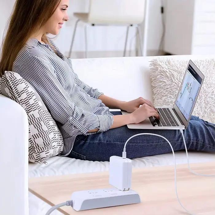Adaptateur secteur USB-C 140 W (câble de 2 m) – Compatible avec MacBook Pro 13-16 pouces et iPad Pro (2018-2021) : Chargeur haute puissance