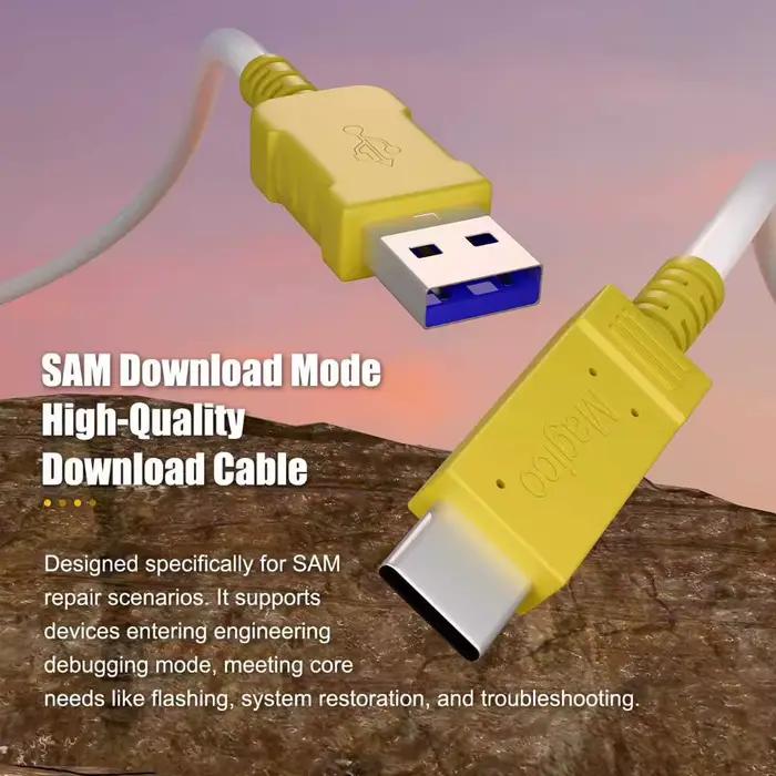 Câble d'ingénierie USB universel vers Type-C pour téléphones Samsung, permet la mise en mode téléchargement pour le flashage/la réparation