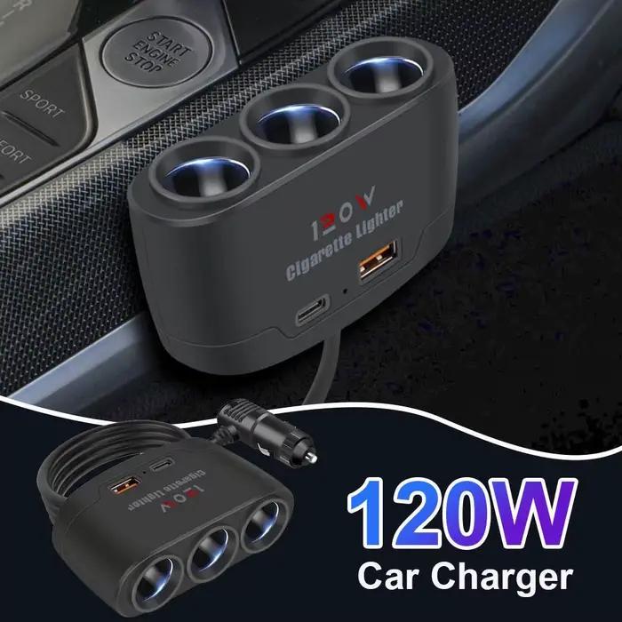 Adaptateur de chargeur de voiture 120W