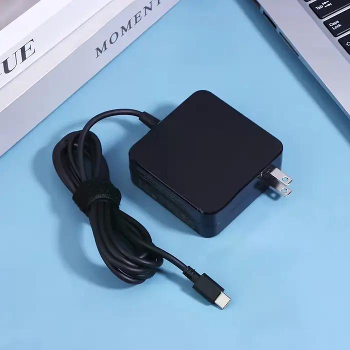 Adaptateur secteur USB-C PD 65W 20V 3.25A pour téléphones et ordinateurs portables