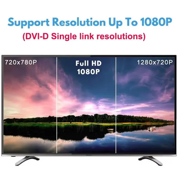 Câble DVI 1080P 1,5m Mâle à Mâle Compatible PC Ordinateur Portable Moniteur Télévision Occasions Spéciales Multimédia