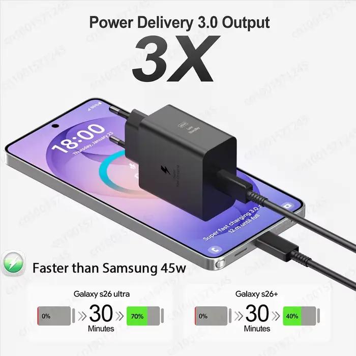 Chargeur SAMSUNG 65W 60W d'origine