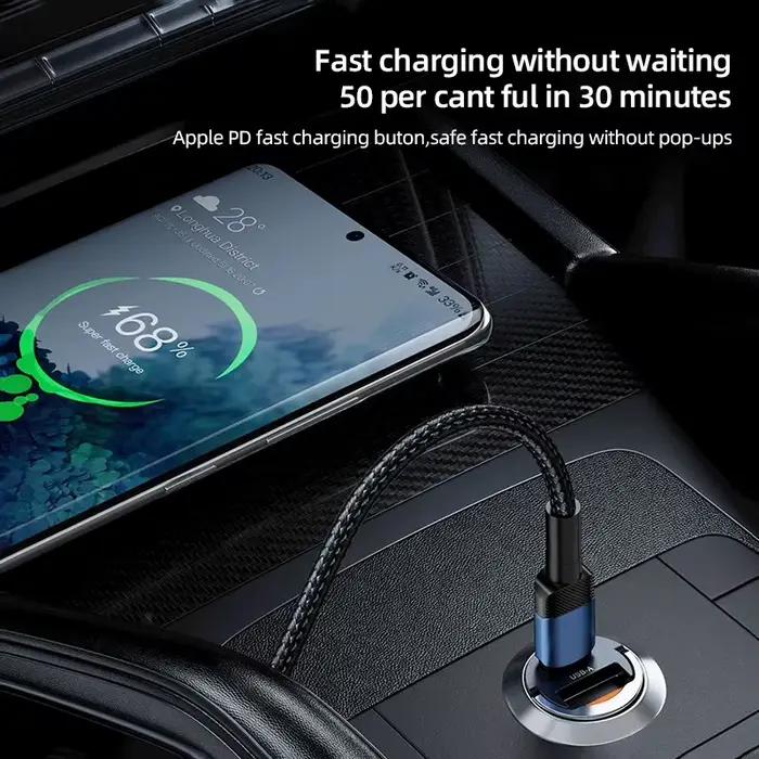 Chargeur de voiture Mini USB Type-C