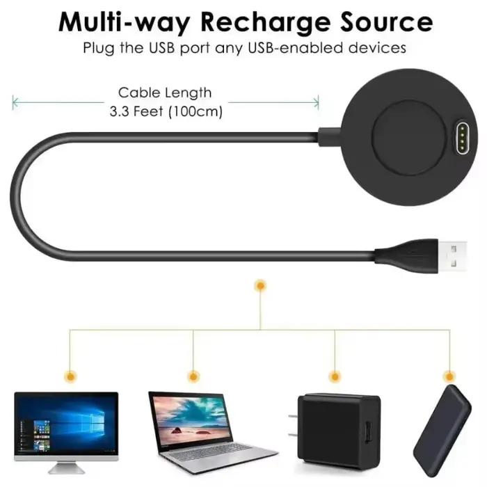 Station de chargement USB pour Garmin Vivoactive 3 4 4s/Fenix 5 5s 5X 6 6S 6X/Venu 2 2S Sq