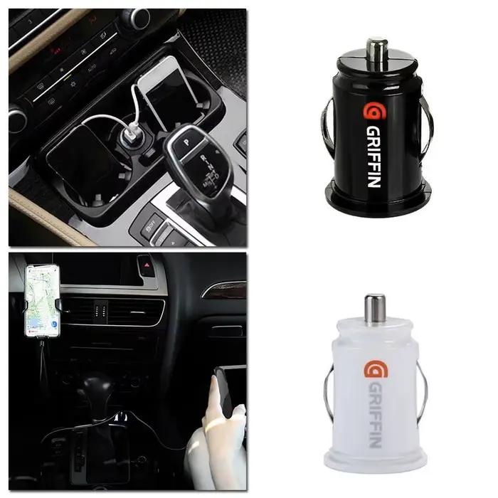 Mini Chargeur de Voiture USB Compact et Sécuritaire Pour Recharger Téléphones Durant Voyages Ou Déplacements Quotidiens Occasions Spéciales