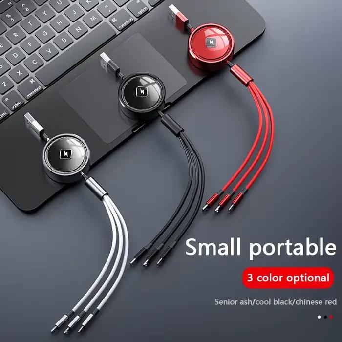 Câble de Charge de téléphone de voiture 3 en 1
