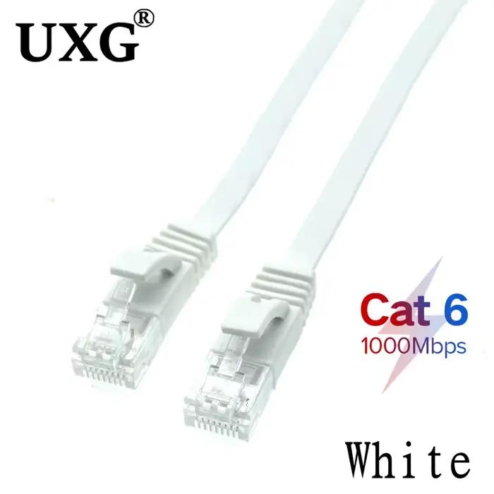 10pack 20cm 50cm 1m 3ft 2m 3m 5m 10m 20m 30m 40m 50m câble CAT6 plat UTP Ethernet