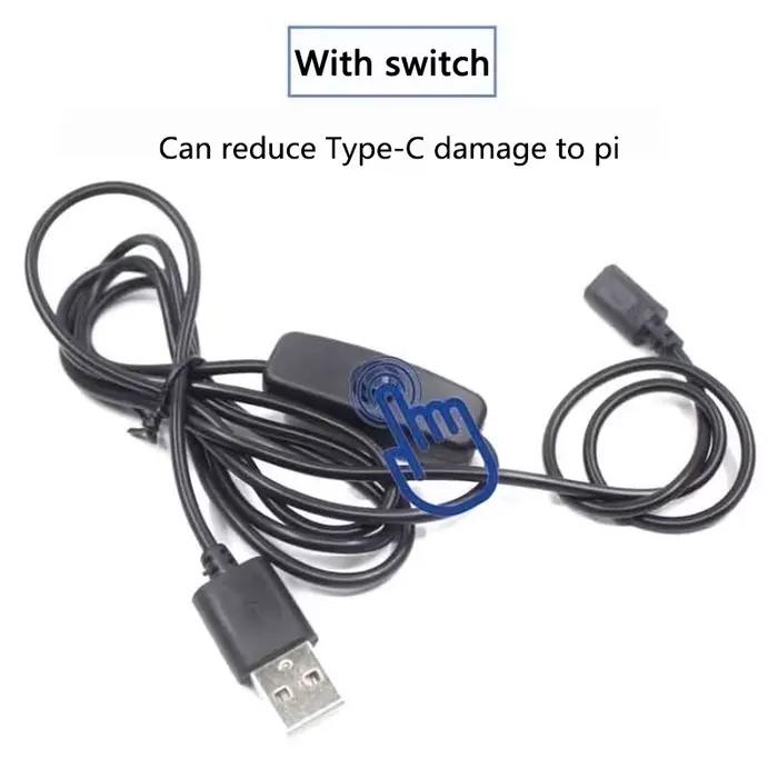 Câble d'alimentation USB vers commutateur de Type C 3A