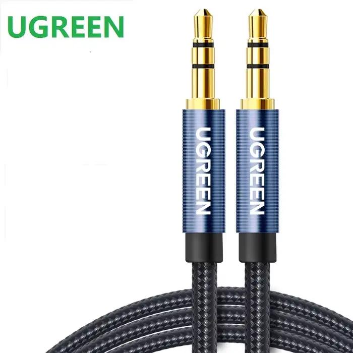 Ugreen câble Aux Jack Audio plaqué or 3.5MM ligne mâle pour iPhone voiture casque haut-parleur auxiliaire