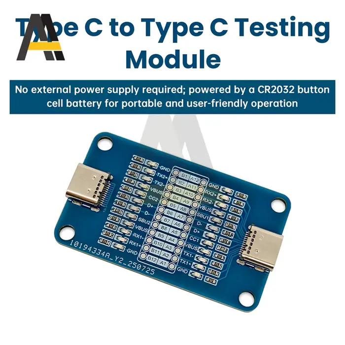 Carte d'inspection de câble de charge rapide à double tête type-c